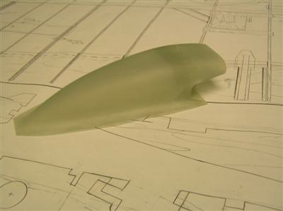 Supermarine Spitfire Mk I-V Fiberglass Belly Scoop