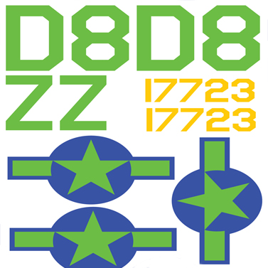 C-47/DC3 US Army Air Force D-Day Vinyl Graphics